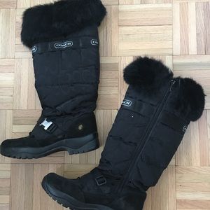 Coach Furry Snow Boots